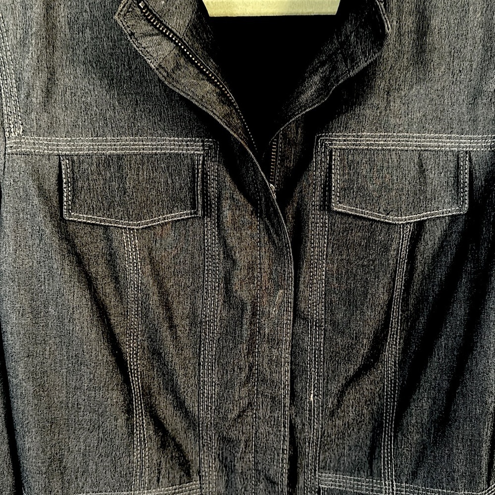 INC Dark Denim Blazer- Fits like a Large - Picture 3 of 5